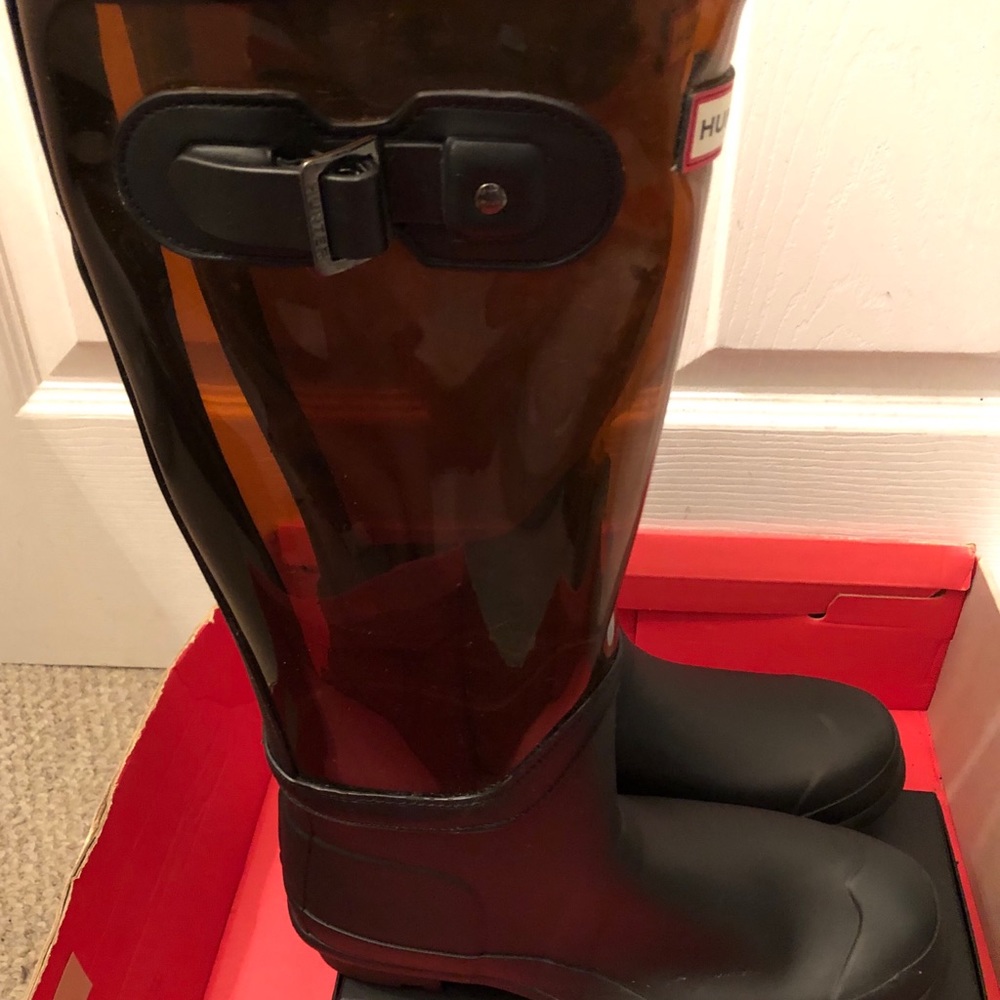 Hunter Clear Leg Rubber/Vinyl Boots